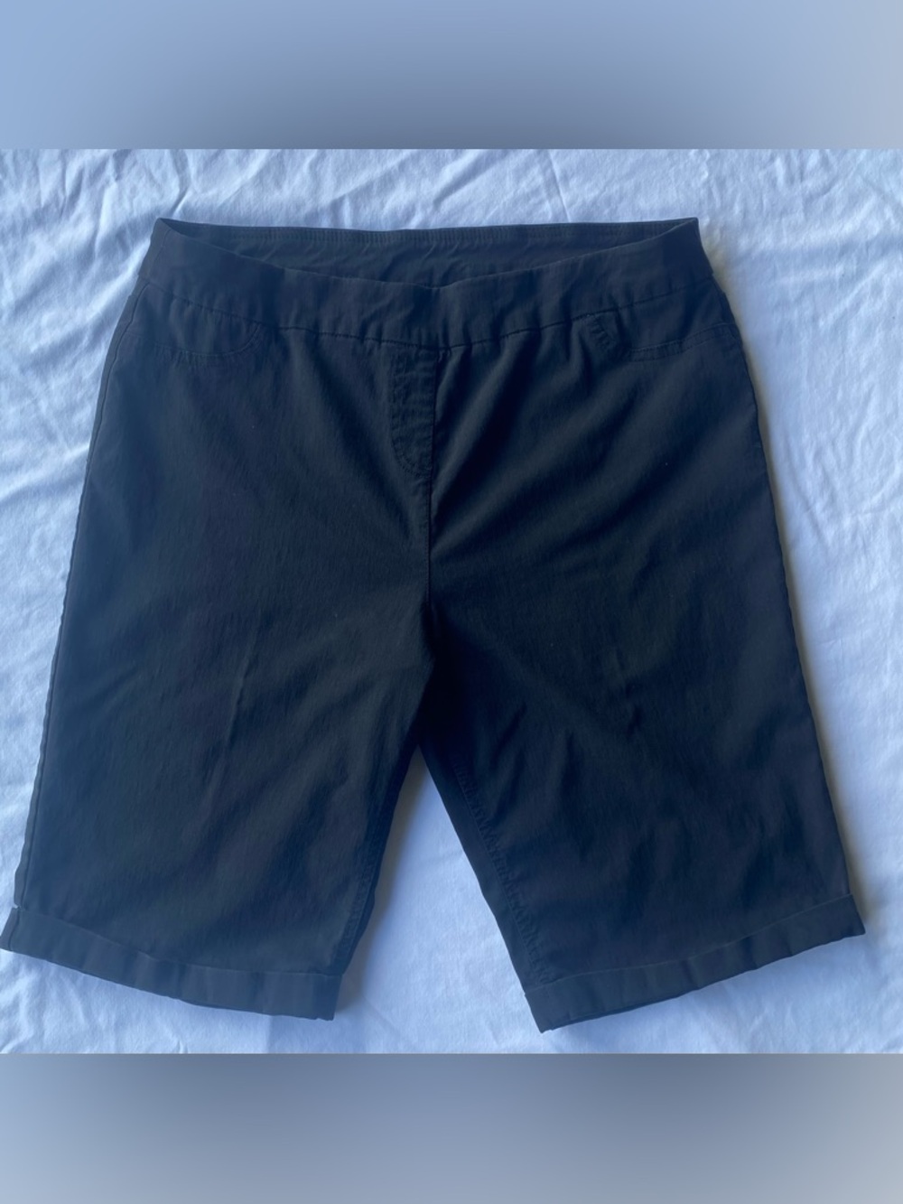 Soft Surroundings Black Bermuda Shorts L